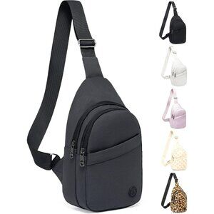 Womens Grey Crossbody Bags for Women Men Lightweight Sling Chest Bag